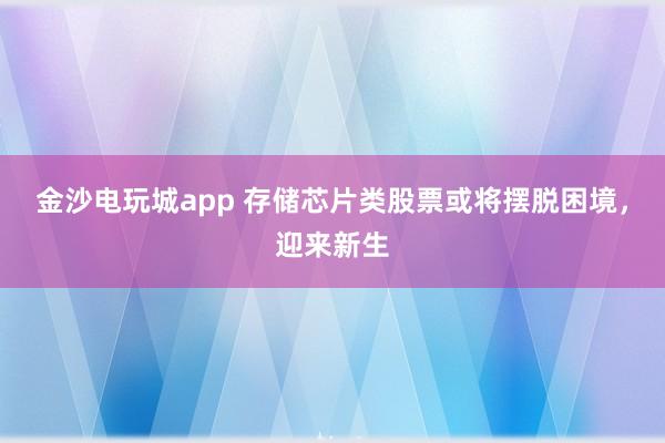 金沙電玩城app 存儲芯片類股票或?qū)[脫困境，迎來新生