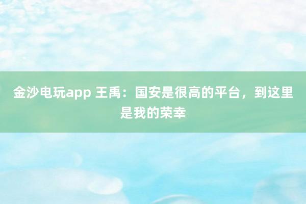 金沙電玩app 王禹：國安是很高的平臺，到這里是我的榮幸